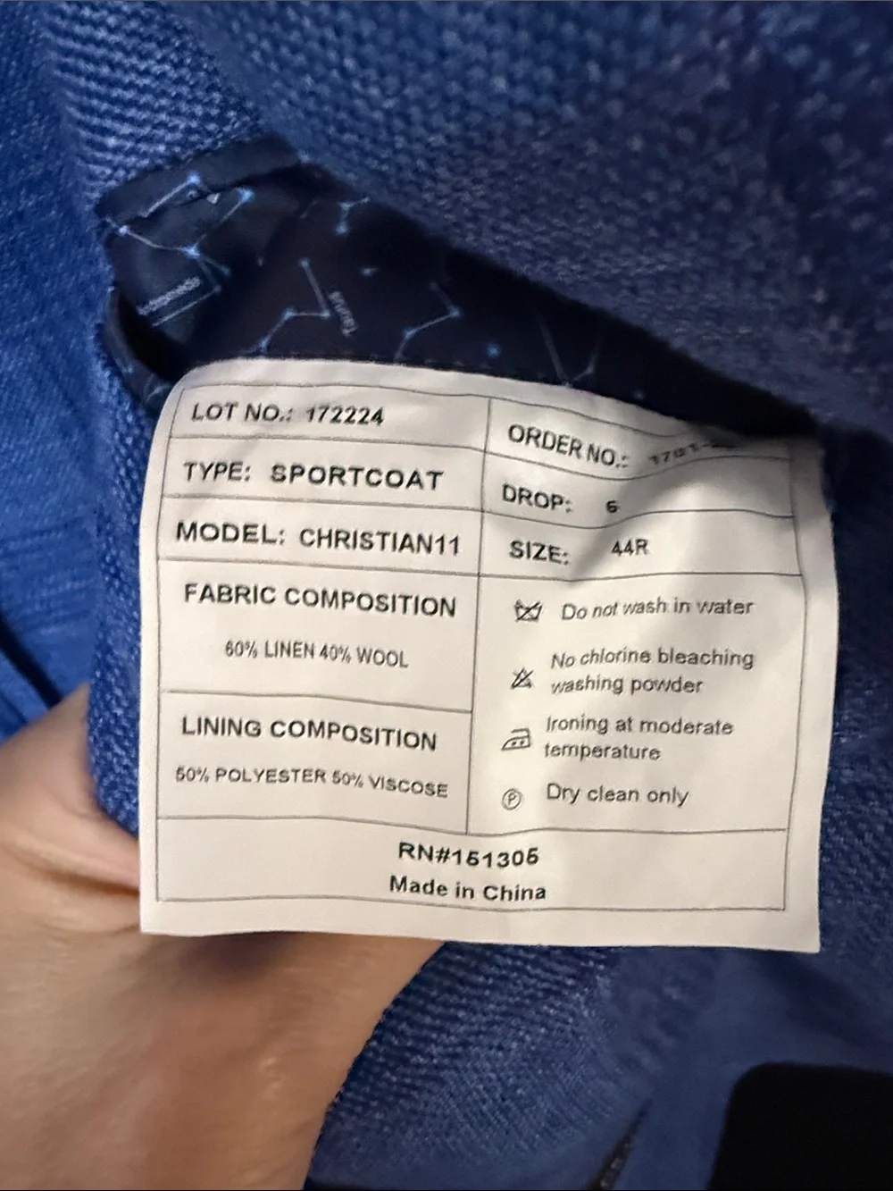 Men's Blue Plaid Sport Coat Blazer - Classic Tailored Style
